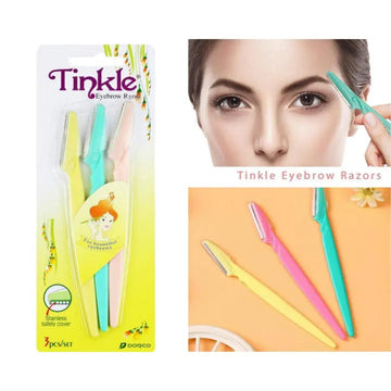 Pack of 3 Tinkle Eyebrow Razor for Women