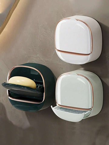 Covered Pot Style Wall-Mounted Soap Box