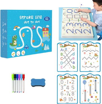 Reusable Educational Tracing Work Book for kids