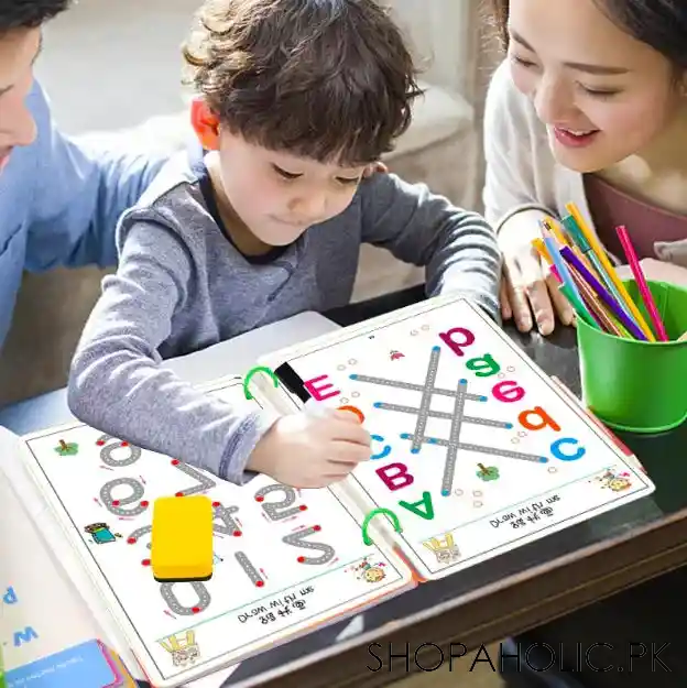 Reusable Educational Tracing Work Book for kids