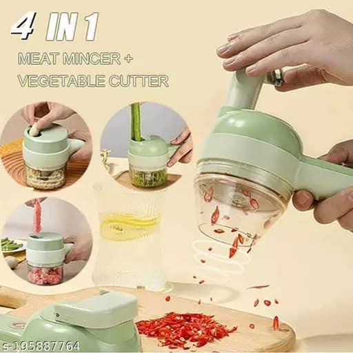 4 In 1  Rechargeable Vegetable Cutter