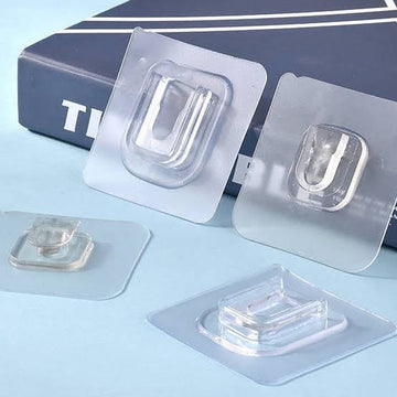 Transparent hooks pack of 10