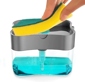 Soap Pump Dispenser & Sponge Holder for Dish